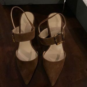 Brand New Brown Suede Ann Taylor Heels size 8.5